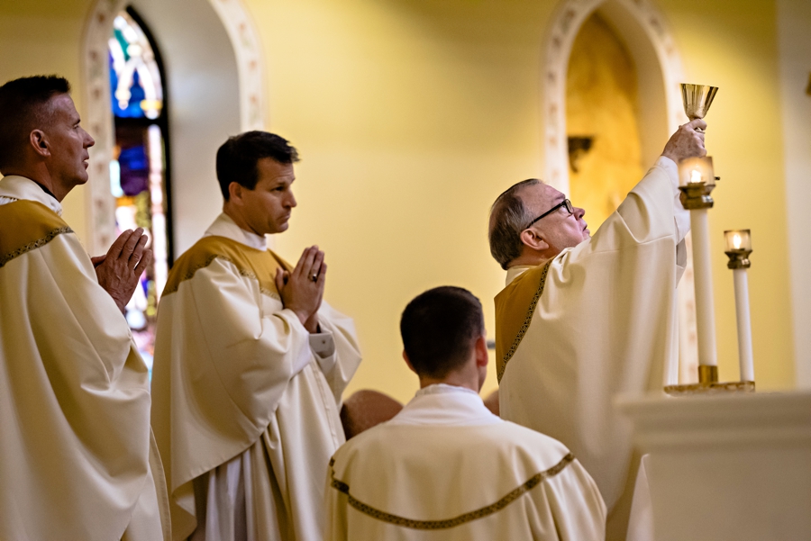 Priests during the wedding ceremony.